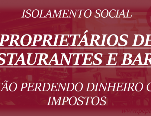 ISOLAMENTO SOCIAL – PROPRIETÁRIOS DE RESTAURANTES E BARES